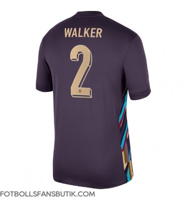 England Kyle Walker #2 Replika Bortatröja EM 2024 Kortärmad